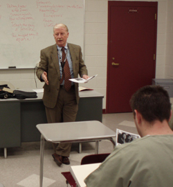 Jim Mecca teaches employment skills.